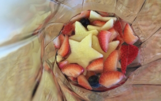 red, white and blue sangria