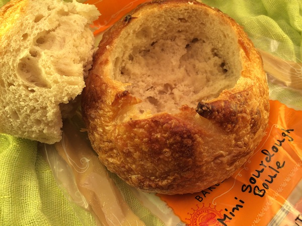 bread edible bowl